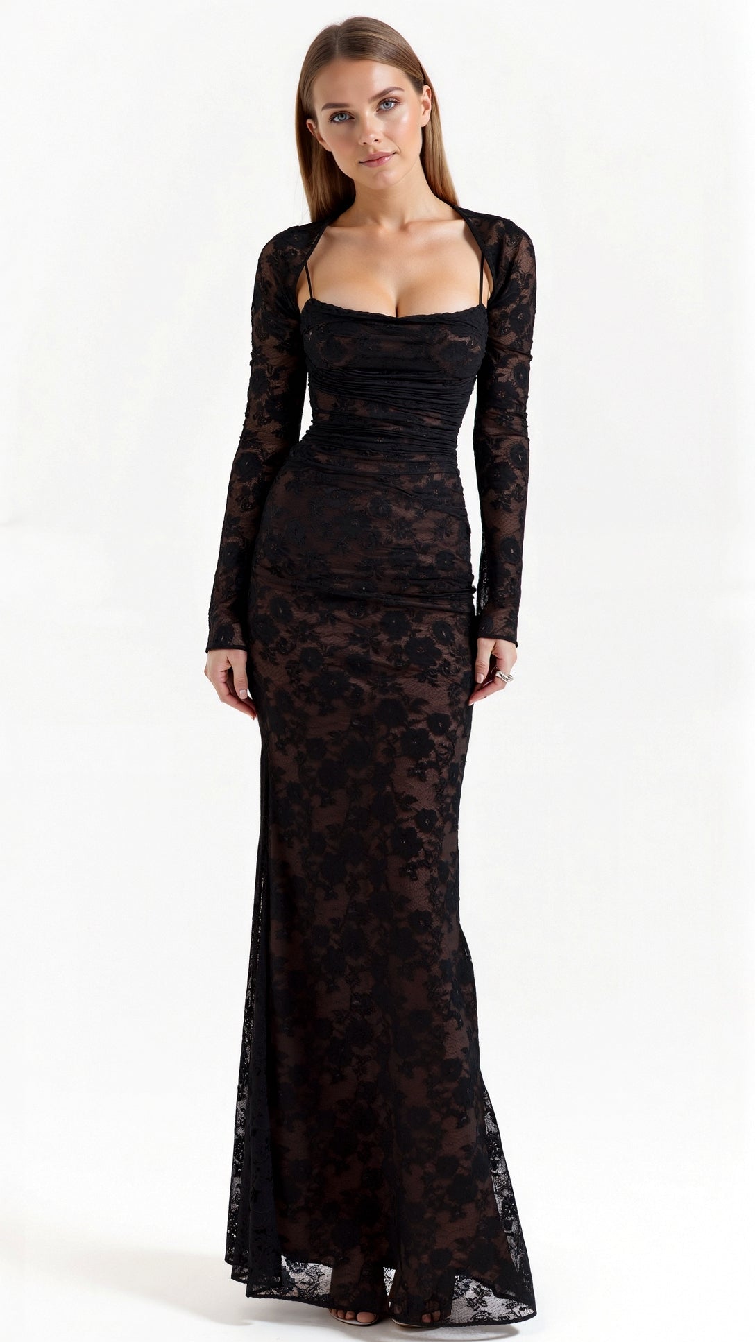 Livilla Long Lace Maxi Dress
