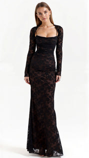 Livilla Long Lace Maxi Dress