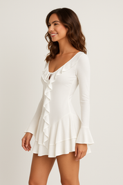 Ruffled Mini Dress