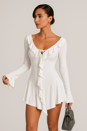 Ruffled Mini Dress