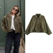 Vintage Oversized Bomber Jacket