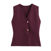 Diana Tricot Knit Waistcoat