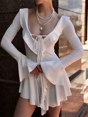 Ruffled Mini Dress