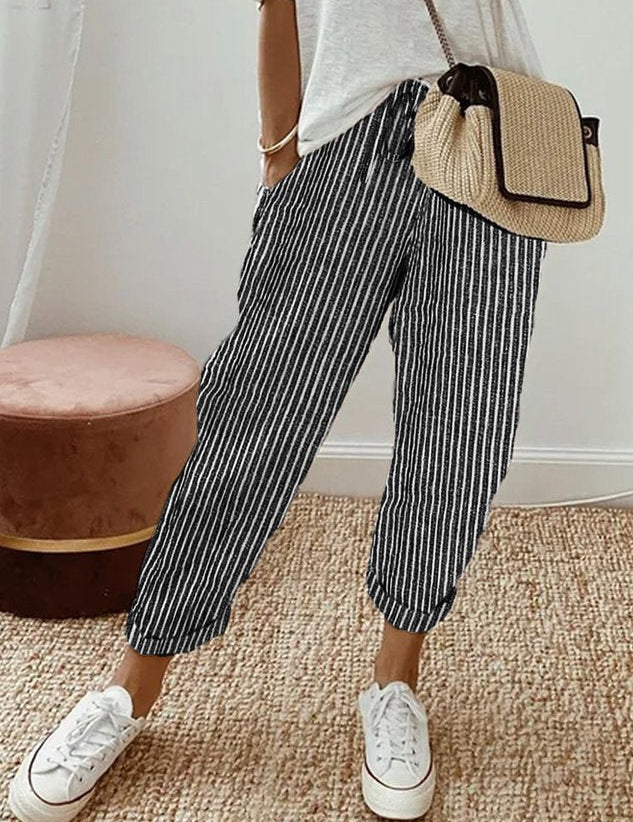 Lightweight Anti-Sweat Linen Trousers
