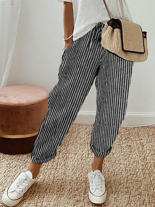 Lightweight Anti-Sweat Linen Trousers