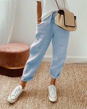 Lightweight Anti-Sweat Linen Trousers