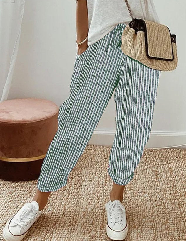 Lightweight Anti-Sweat Linen Trousers