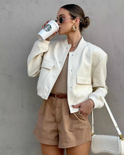 Maven Cropped Bomber Jacket