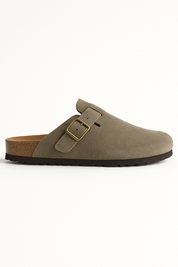 Suede Cork Clogs