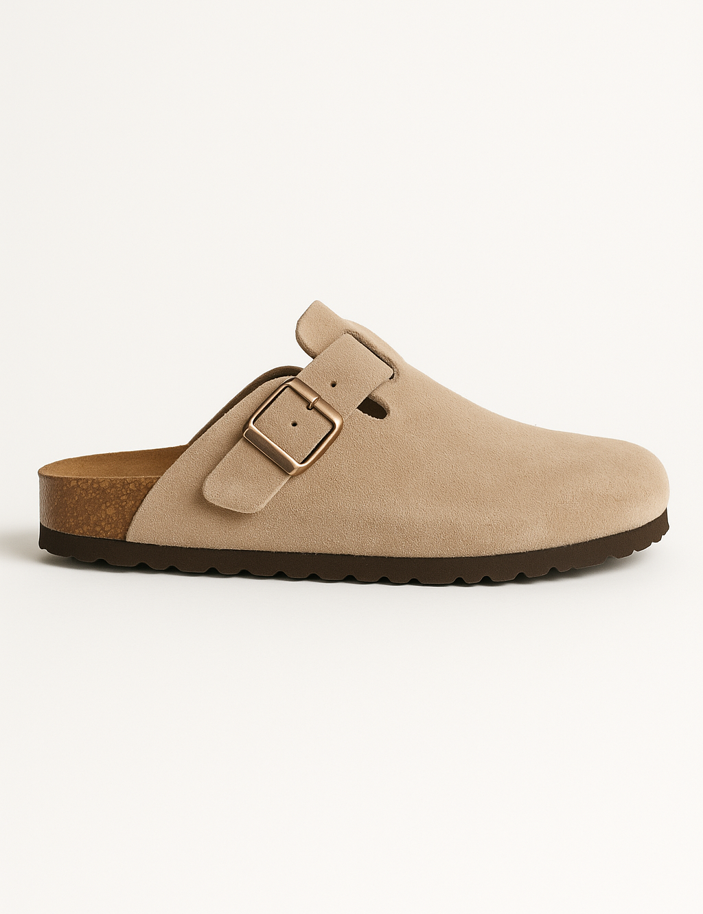 Suede Cork Clogs