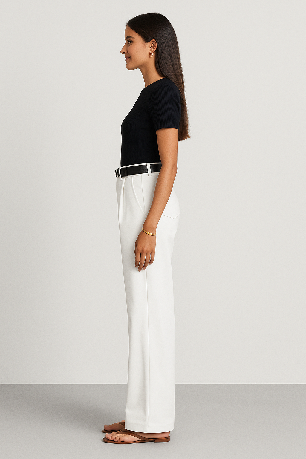 Tailored Wide-Leg Trousers