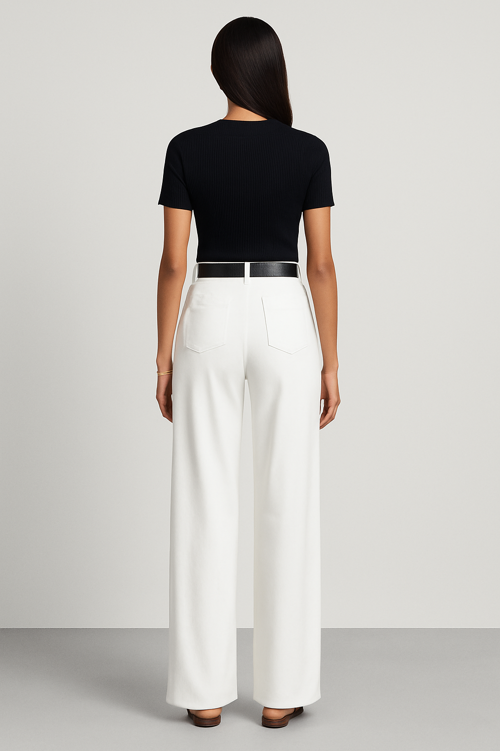 Tailored Wide-Leg Trousers