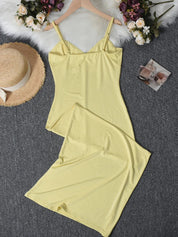 Slim Fit Spaghetti Strap Maxi Dress