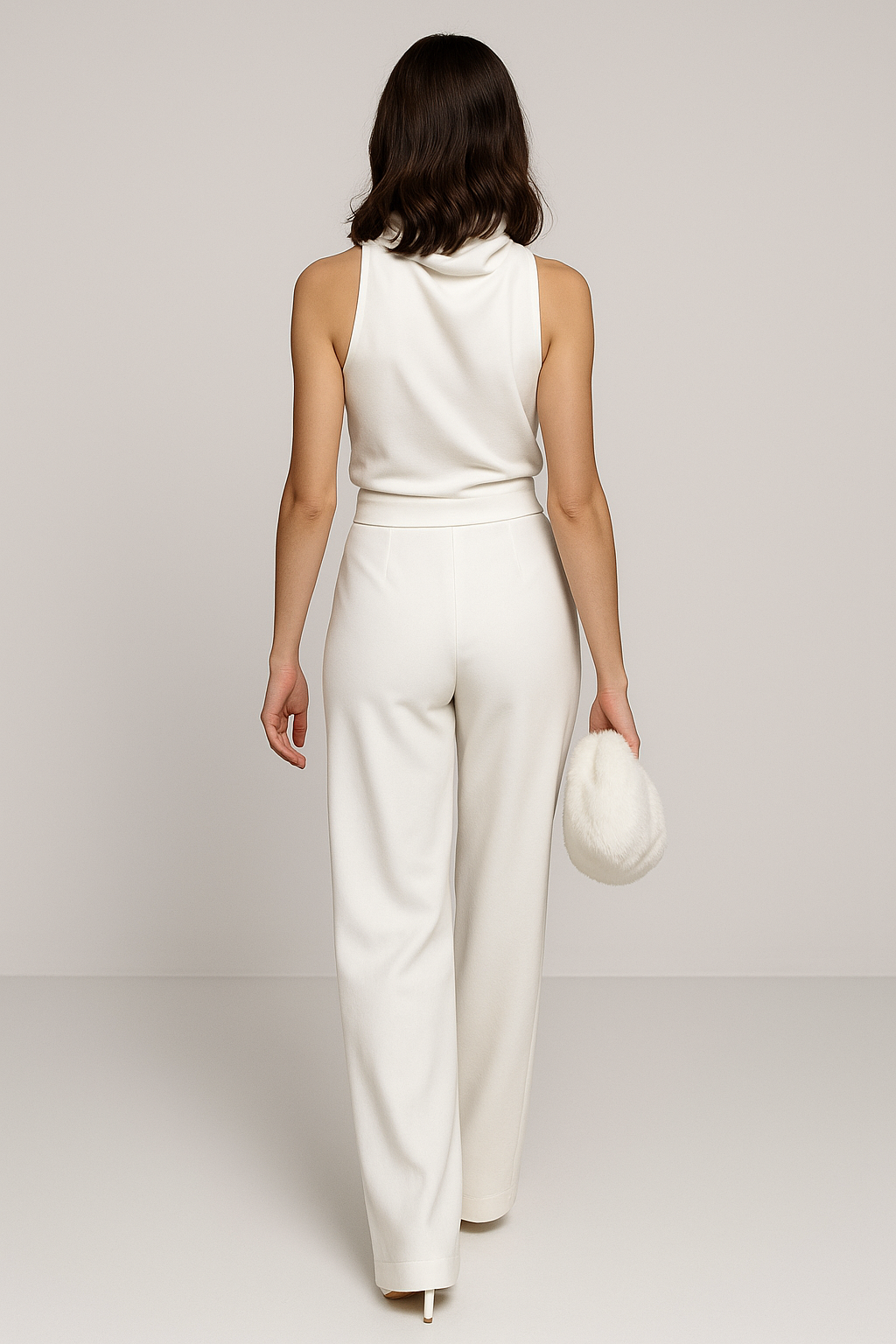Two-Piece Jumpsuit Flower Set