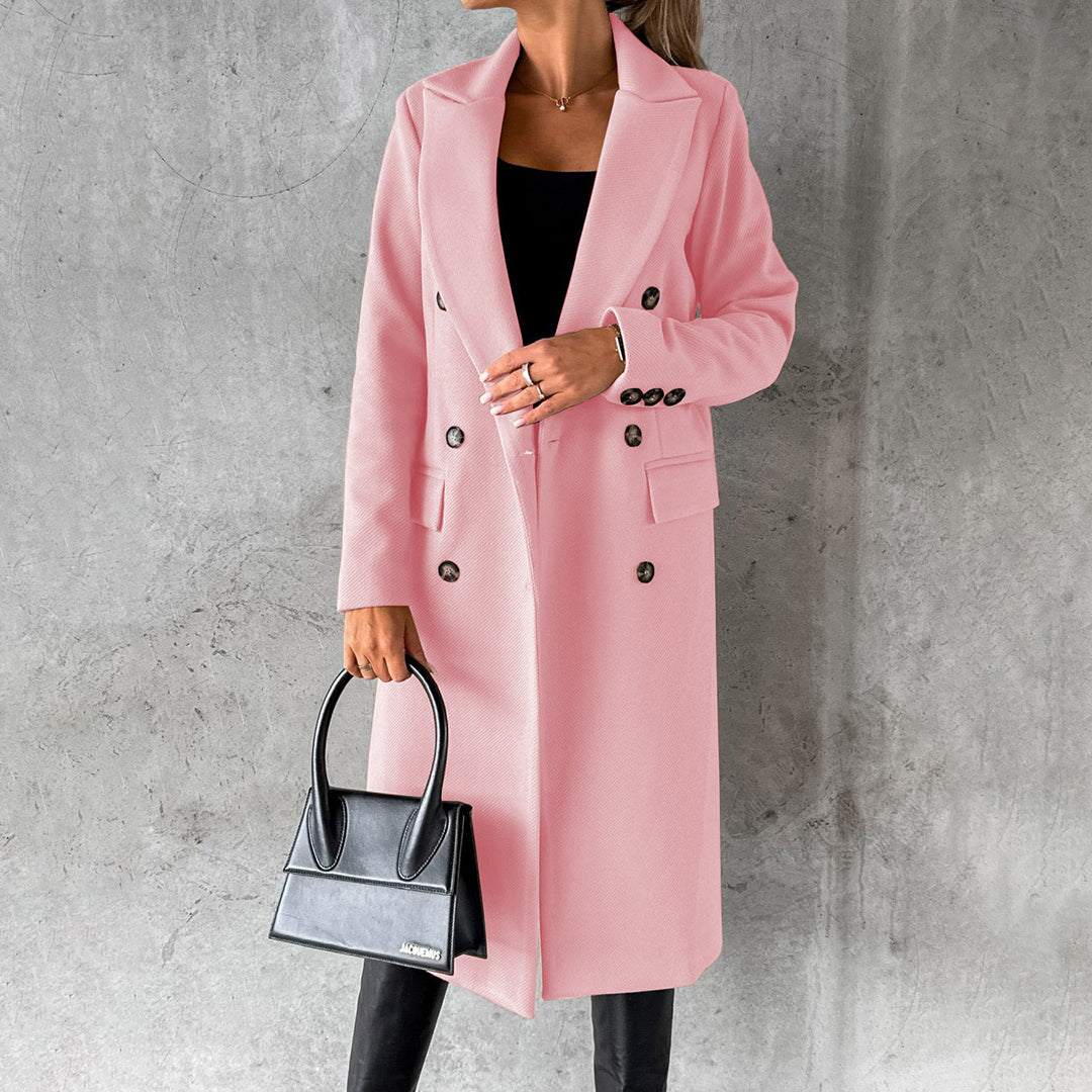Tailored Double-Breasted Coat