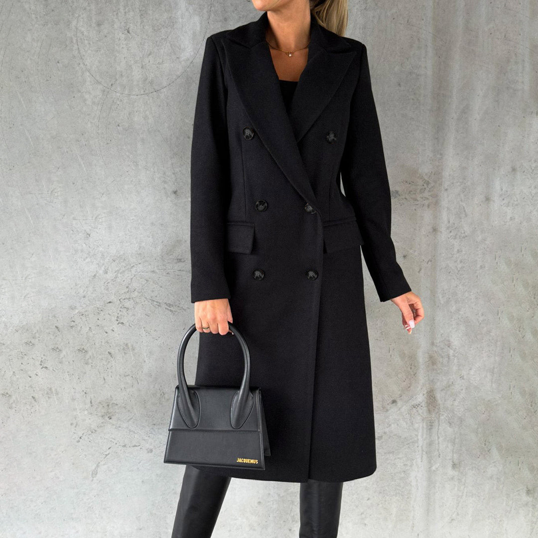 Tailored Double-Breasted Coat