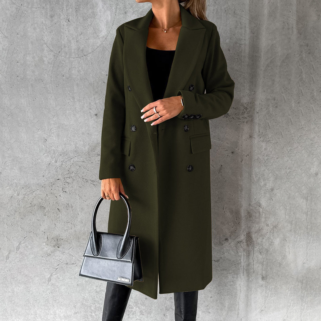 Tailored Double-Breasted Coat