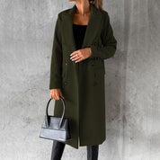 Tailored Double-Breasted Coat